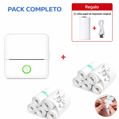 Mini Impresora Portátil Sin Tinta Térmica Bluetooth