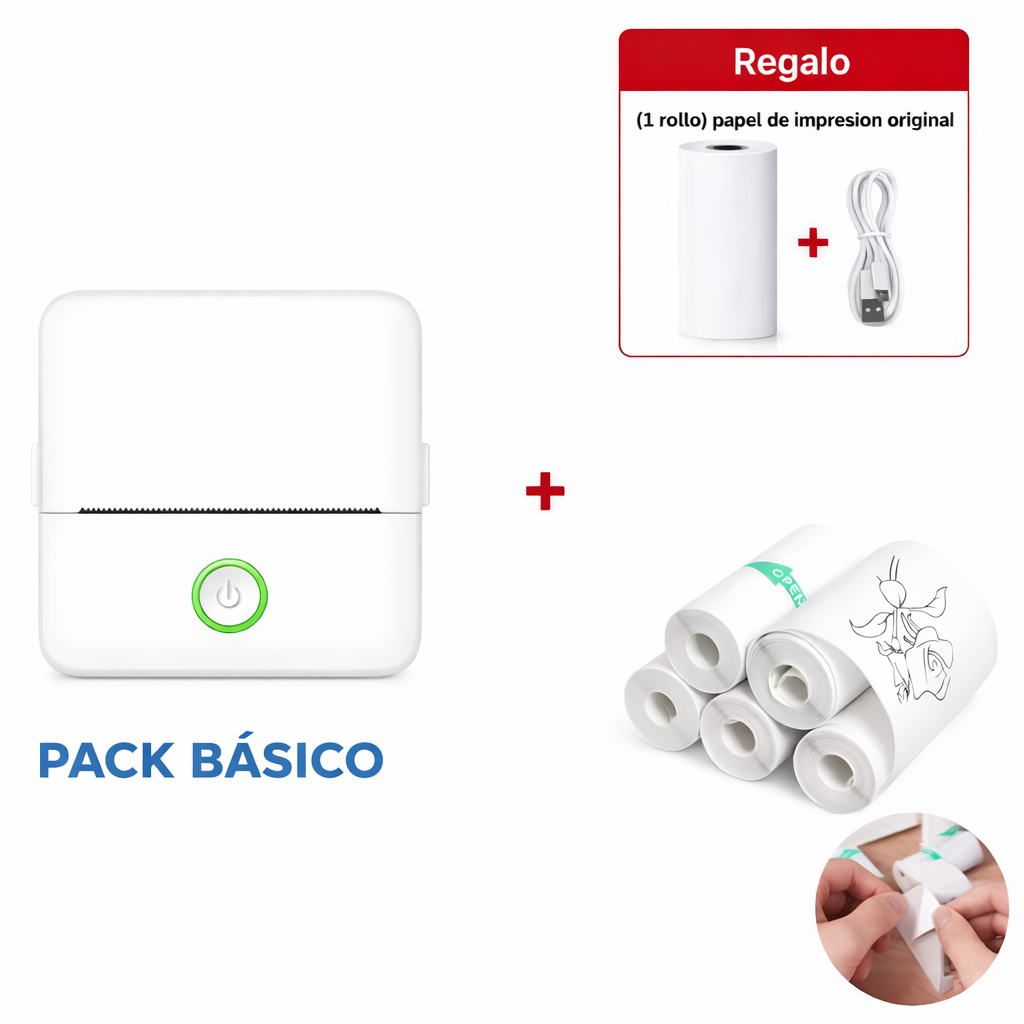 Mini Impresora Portátil Sin Tinta Térmica Bluetooth